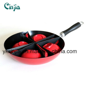 Aluminum Carbon Steel Chinese Wok with Bowl and Spoon